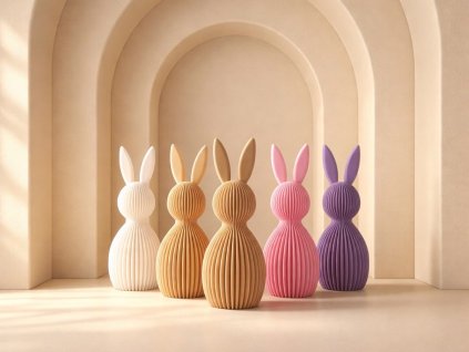 Vroubkovaný zajíček – jarní dekorace