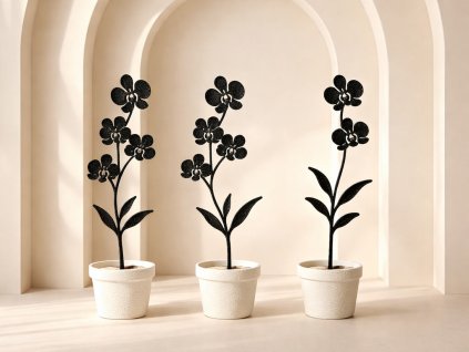 Orchideje – dekorativní set (3 ks)