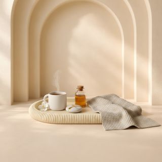 Enjoy Decoration — Oválný skandi tác na dekorace • Barva: Latte hnědá ☕️✨ Minimalistický oválný tác s jemně vroubkovaným...