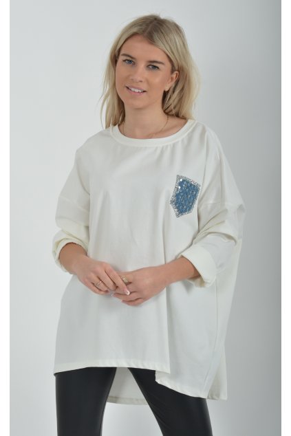 Bílá halenka ES3772