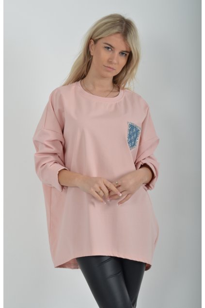 Starorůžová halenka ES3773