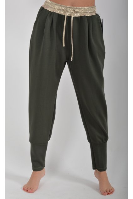 Khaki tepláky ES3891