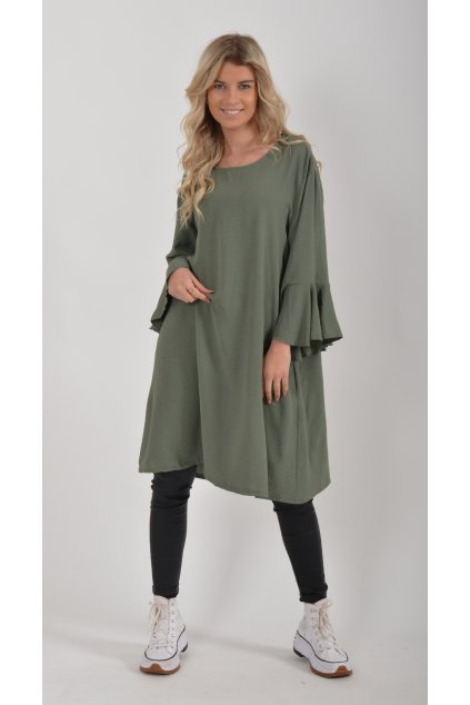 Khaki šaty ES4037
