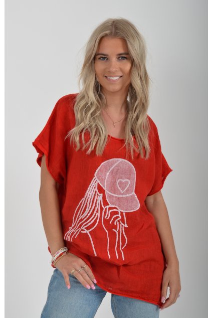 Červené halenka ES4405