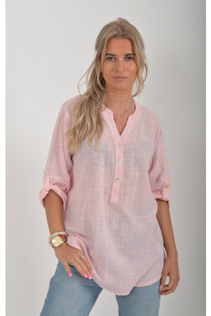 Světle růžová halenka ES4509