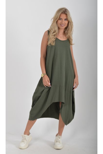 Khaki šaty ES4591