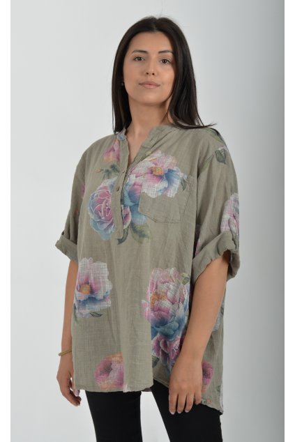 Světle hnědá halenka ES4785