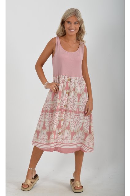 Starorůžové šaty ES4907