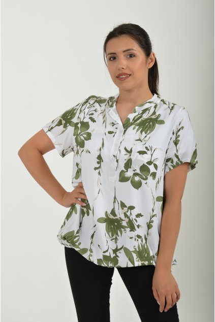Bílo-khaki halenka ES4920
