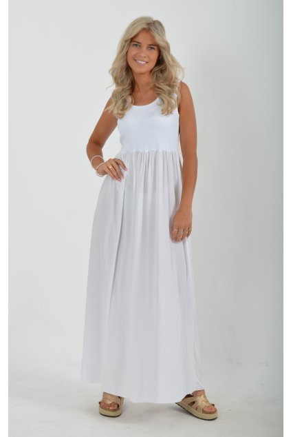 Bílé šaty ES5023