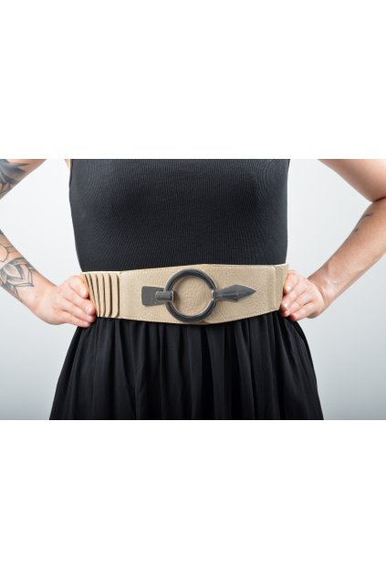 Gumový béžový pásek ES5085