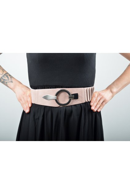 Gumový starorůžový pásek ES5087