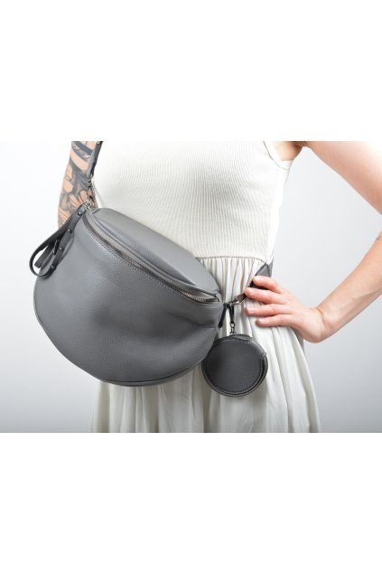 Tmavě šedá kabelka ES5128