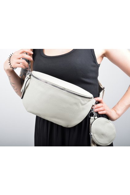 Světle šedá ledvinka ES5133