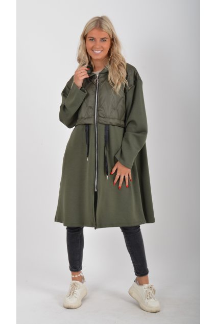 Přechodový khaki kabát ES5311