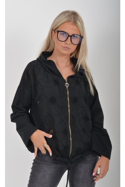 Černá bunda ES5424