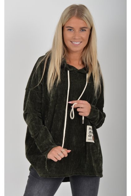 Khaki mikina ES5625