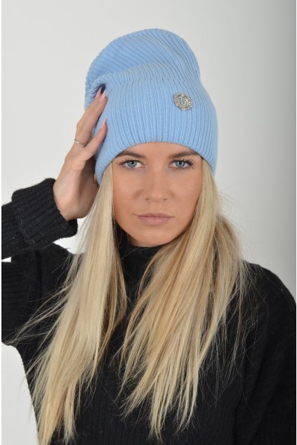 Světle modrá čepice ES5641
