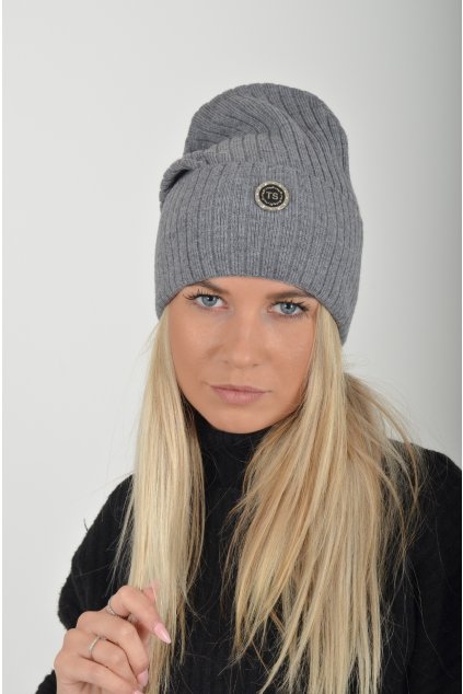 Šedá čepice ES5646