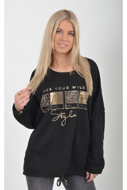 Černá mikina ES6001