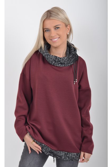 Vínová mikina ES6012