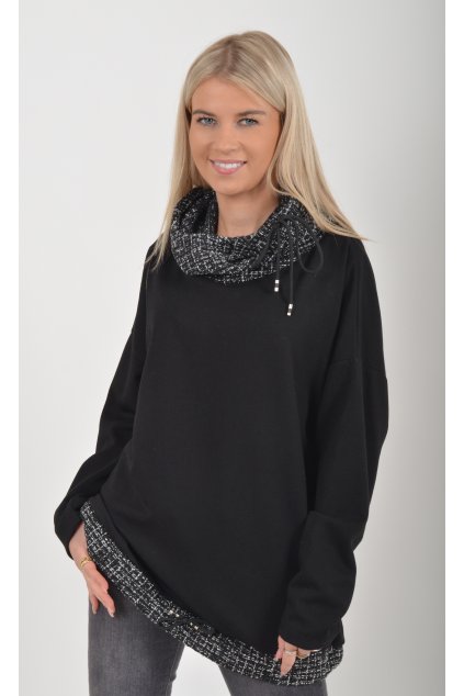 Černá mikina ES6014