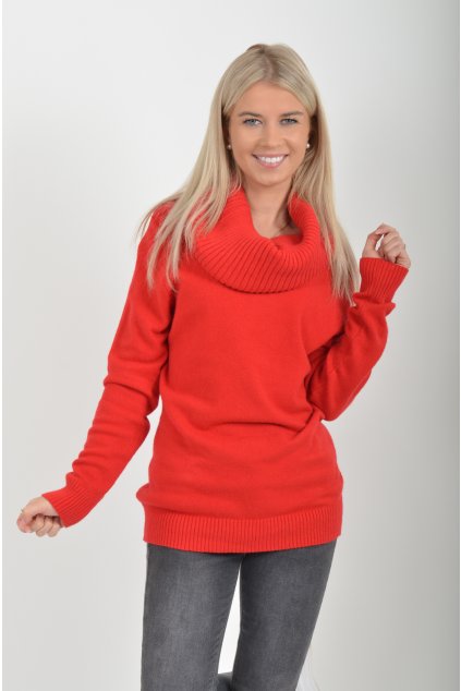 Červený svetr ES6023