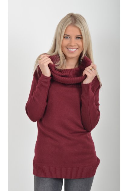 Vínový svetr ES6027