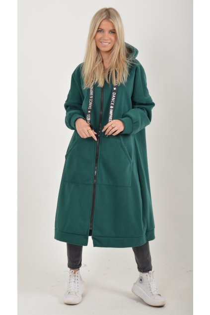 Zelená maxi mikina ES6030