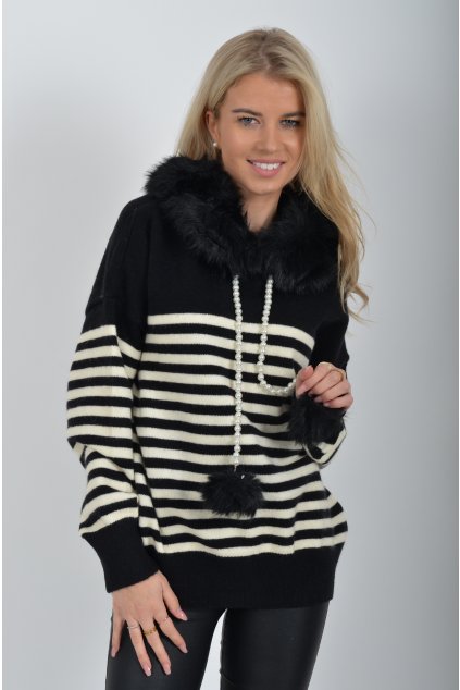 Černý svetr ES6058