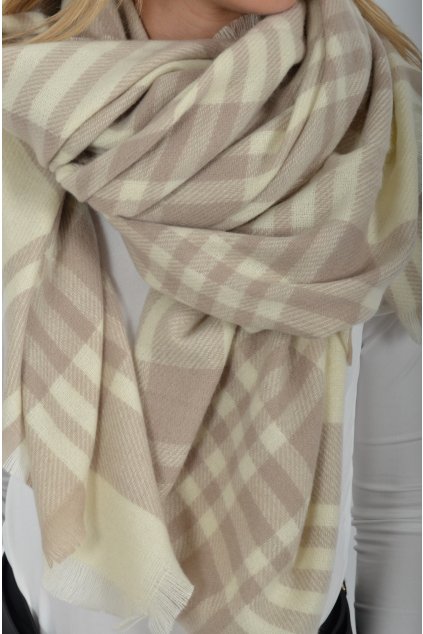 Béžový šál ES6084