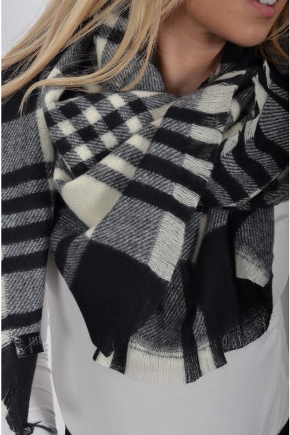 Černý šál ES6086