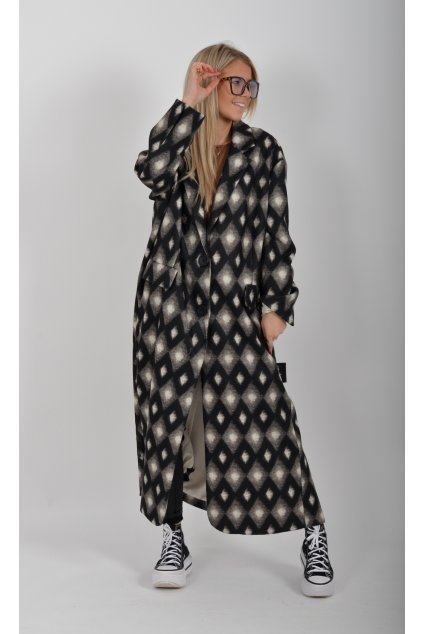 Vzorovaný kabát ES6112