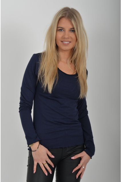 Tmavě modré basic tričko ES6113