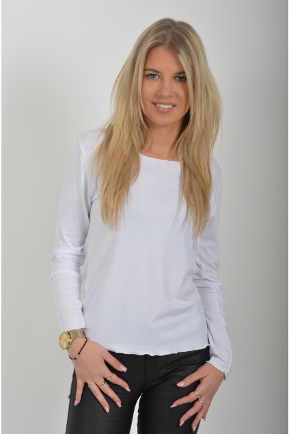 Bílé basic tričko ES6116