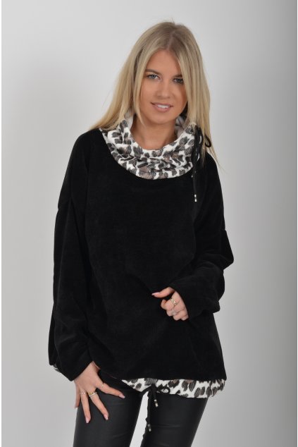 Černá mikina ES6121