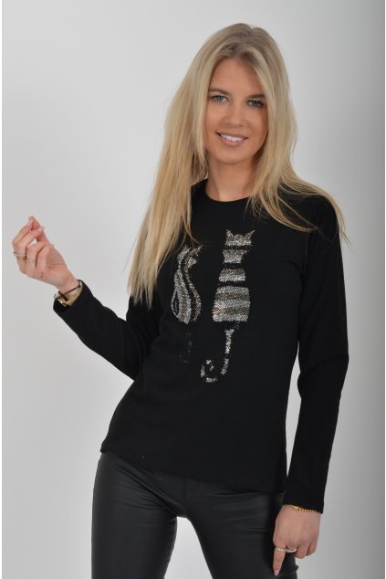 Černé tričko ES6127