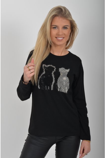 Černé tričko ES6128