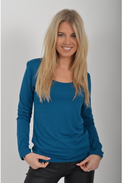 Petrolejové basic tričko ES6144