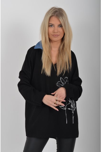 Černá halenka ES6151