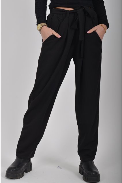 Černé kalhoty ES6164