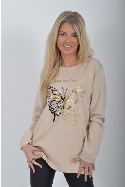 Béžové tričko ES6172