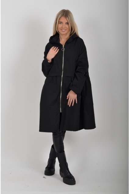 Černá bunda/parka ES6178