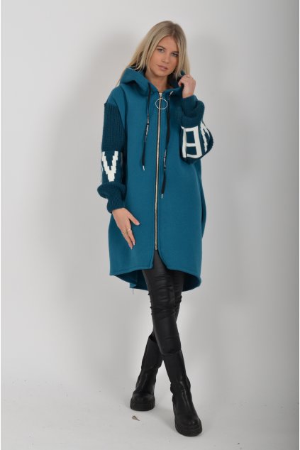 Petrolejová mikina ES6182