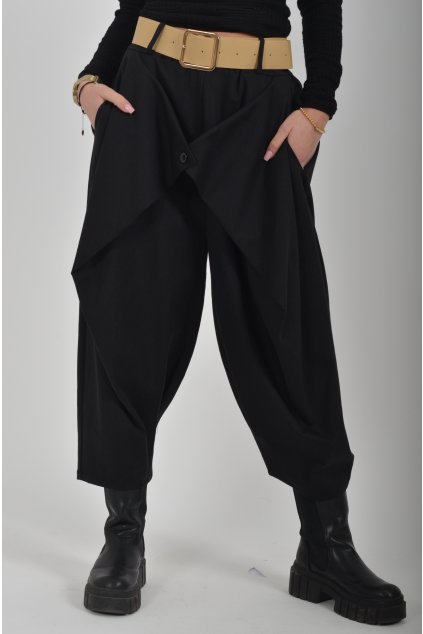 Černé kalhoty ES6199