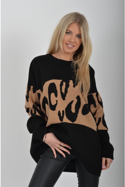 Černý svetr ES6216