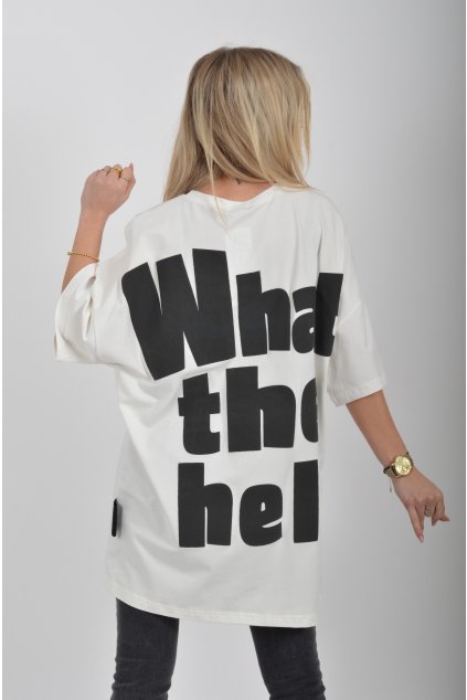 Oversize bílé tričko ES6222
