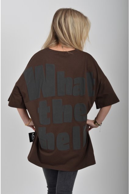 Oversize čokoládové tričko ES6224