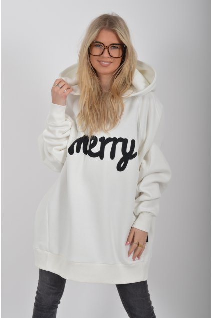 Bílá mikina štěstí ES6225