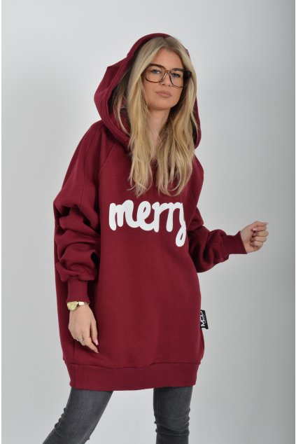 Bordó mikina štěstí ES6227